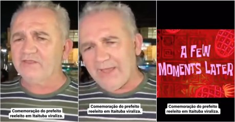 A comemoração "cautelosa" de um candidato que venceu as eleições