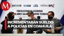 Riquelme firma acuerdo para aumentar sueldo a elementos de la Policía