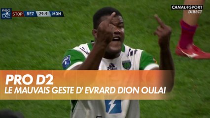 Evrard Dion Oulai perd son sang-froid pendant Béziers - Montauban