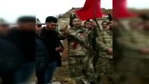 Azerbaycan askerleri, Karabağ’a Türk bayrağı dikti