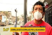 Vecinos de Chorrillos protestan ante ola de inseguridad