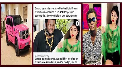 Exclusif-Omaro épouse Ayo Baldé, lui offre(1 terrain aux almadies 2, 4×4 Dodge,3 millions “