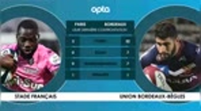 Face à face - Stade Français - Bordeaux-Bègles, l'affiche du week-end