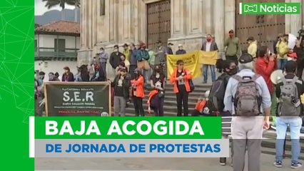 Baja acogida de jornada de protestas
