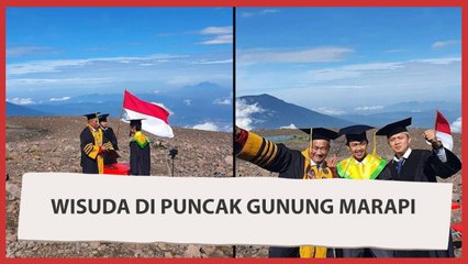 Wisuda di Puncak Gunung Marapi