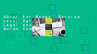 About For Books  Service Level Agreements: A Legal and Practical Guide Complete