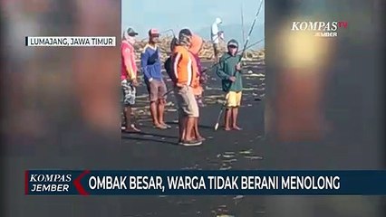 Tải video: Detik-detik Pemancing Hilang Terseret Ombak