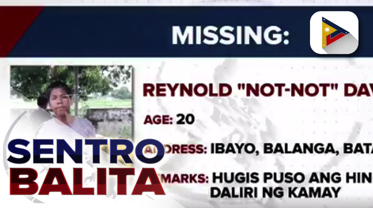 Missing person: Reynold "Not-not" David