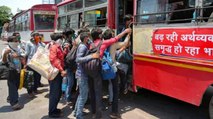 Overcrowding in buses during corona, no rules regulations