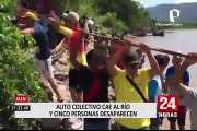 Jaén: colectivo cae al río y cinco personas desaparecen