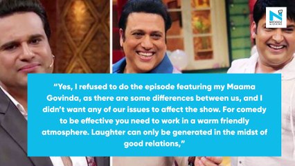 Krushna on refusing to do Kapil's show with uncle Govinda, ‘I wouldn’t have been able to stop my tears’