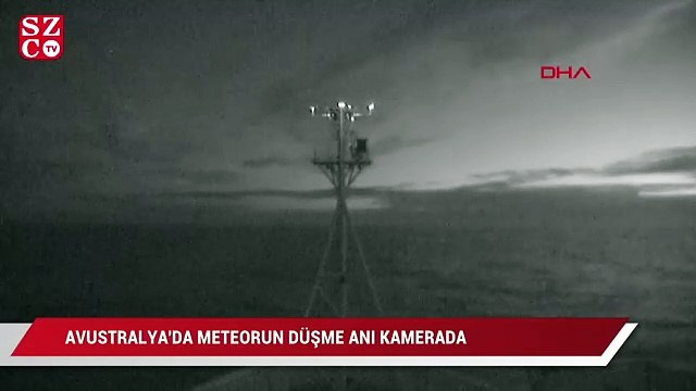 Avusturalya'da meteorun düşme anı kamerada