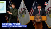 Illinois Gov. Pritzker Holds Coronavirus Briefing