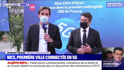 BFMTV teste la 5G depuis Nice, première ville connectée