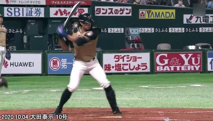 ファイターズ2020年 10～11月 全ホームラン