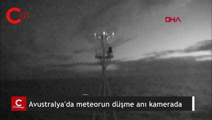 Avustralya'da meteorun düşme anı kamerada