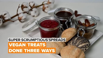 Super Scrumptious Spreads: Vegan treats done three ways