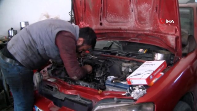 Balıkesirli kaşif kışın araçların donmasını önleyen aparat geliştirdi