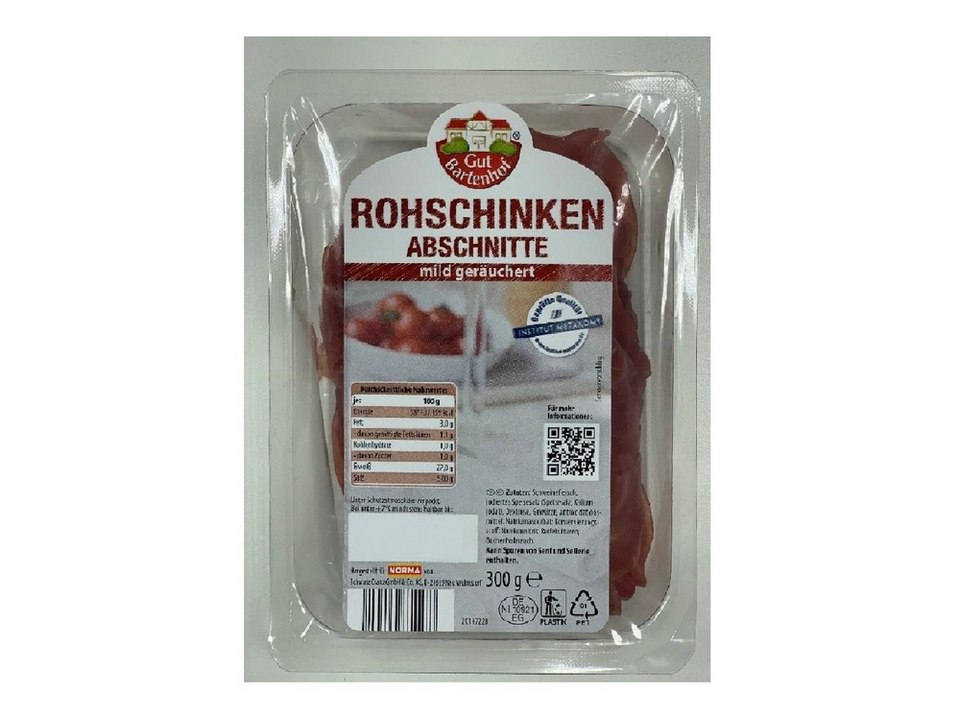 Wegen Listerien: Norma ruft Rohschinken zurück