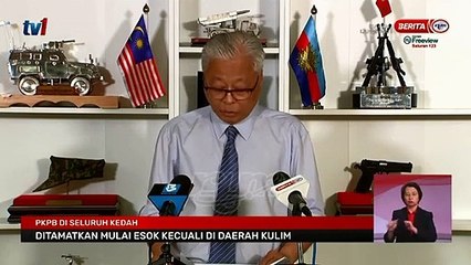 Ismail Sabri_ CMCO in Kedah, T'ganu, Johor, Malacca to end tomorrow