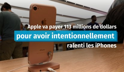 Scandale du "Batterygate" : Apple va devoir payer 113 millions de dollars