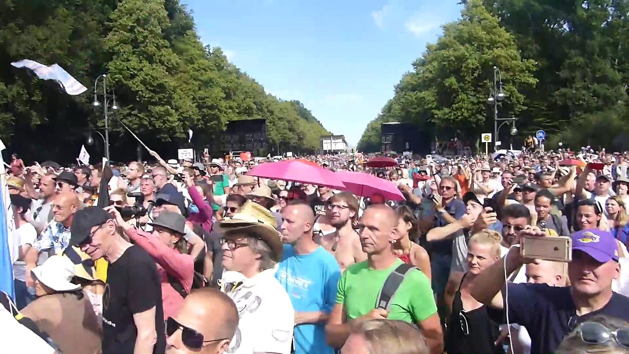 Teaser: 'Der Tag der Freiheit - Das Ende der Pandemie, 1.8.20 in Berlin (NMTV vor Ort)