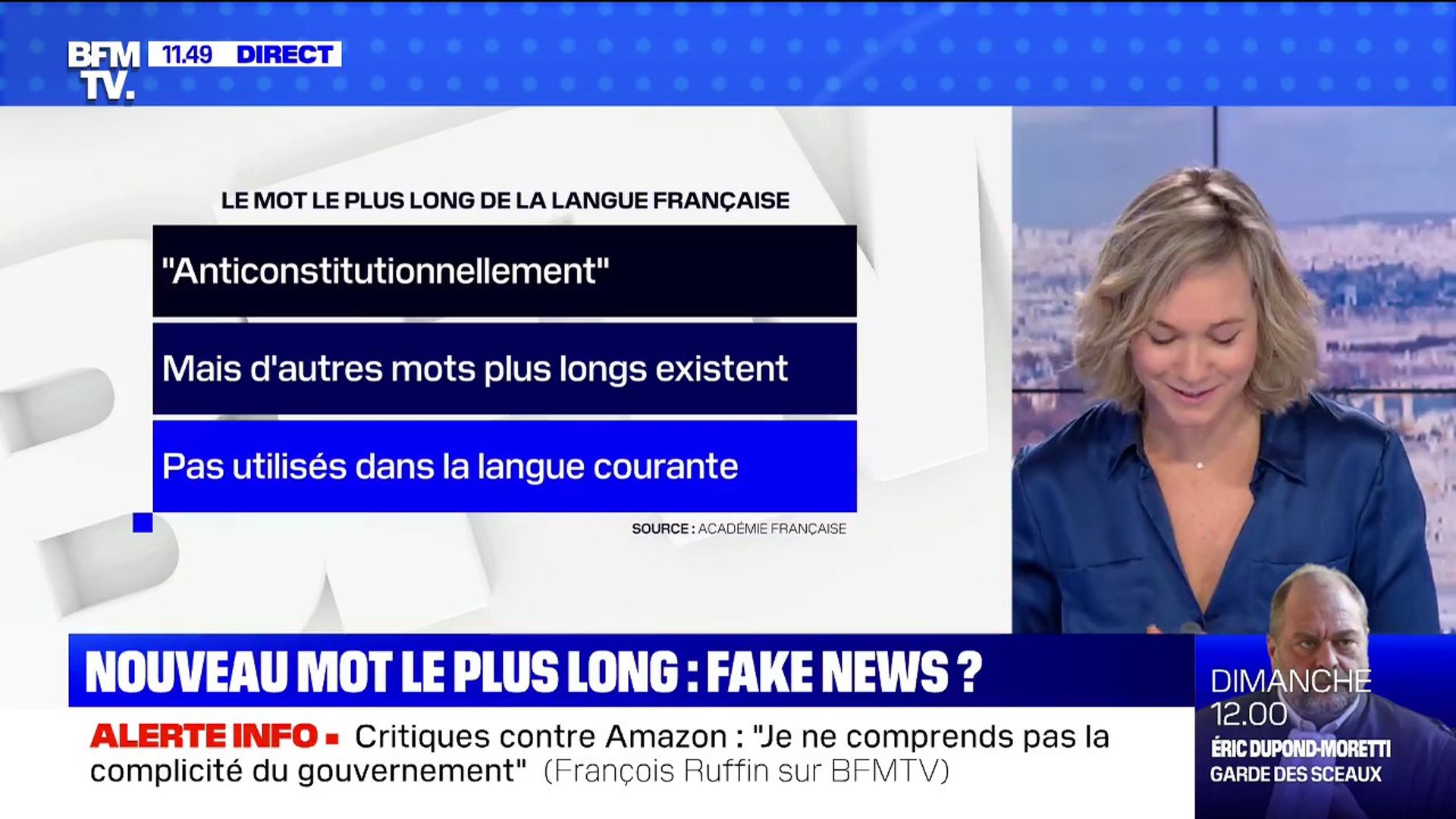 Un nouveau mot français le plus long: vrai ou faux? - BFMTV répond à vos  questions - Vidéo Dailymotion