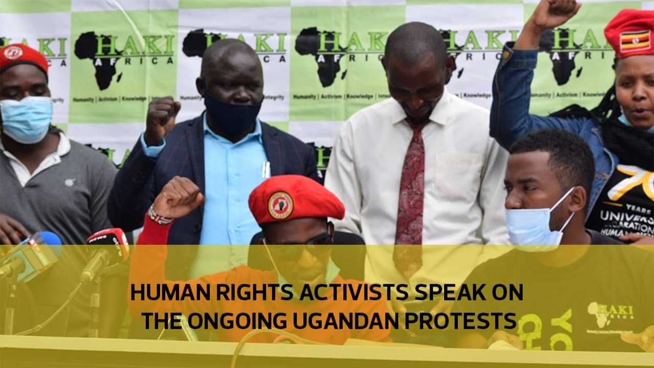 Human rights activists speak on the ongoing Ugandan protests