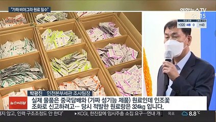 흰가루 정체는?…가짜 비아그라 원료 밀수 적발