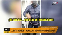 Indignante: vecino de Miraflores humilla, insulta y amenaza a humilde repartidor extranjero
