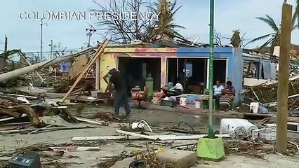 جزر كولومبية تستفيق على هول دمار الإعصار "إيوتا"