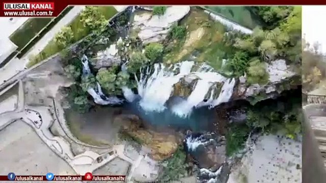 Tortum Şelalesi ziyaretçilerini bekliyor