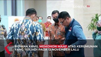 Ridwan Kamil Memohon Maaf Atas Terjadinya Kerumunan Massa di Acara Rizieq Shihab