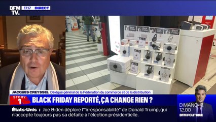 Jacques Creyssel (délégué général de la fédération du commerce et de la distribution): "Nous souhaitons que le Président annonce mardi la réouverture des commerces"