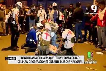 Identifican a oficiales que estuvieron a cargo del plan de operaciones durante marcha nacional