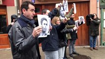 Homenaje al etarra Larrea frente a seguidores del PP reivindicando las víctimas en Durango en 2018