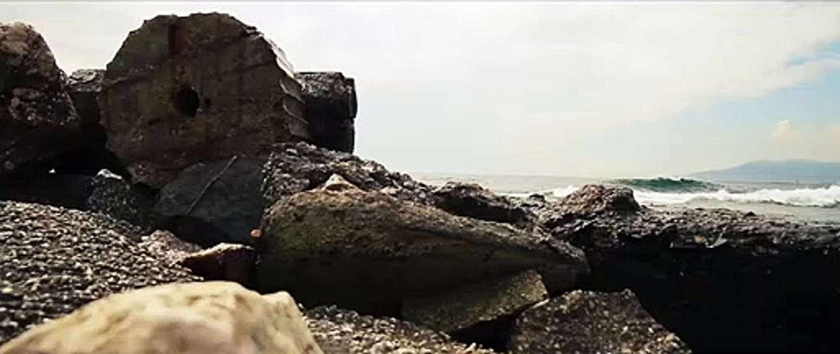 Seaside Coast Rocksnatural beautiful royalty Free Stock no copyright video Free for commercial use dron dron aerial view