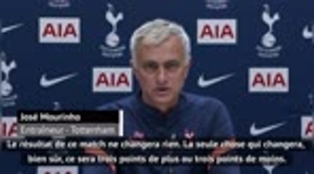9e j. - Mourinho : Le match contre City ne changera rien
