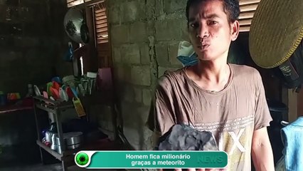 Homem fica milionário graças a meteorito