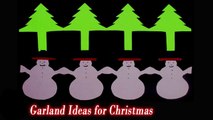 2 Easy Christmas Paper Garland Ideas | Christmas Garland Ideas 2020 | Paper DIY Christmas Garland Id