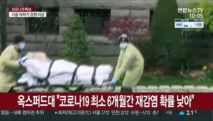 옥스퍼드대 "코로나19 최소 6개월간 재감염 확률 낮아"
