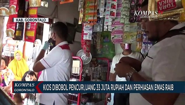 Kios Dibobol Pencuri,Uang 33 Juta Rupiah Dan Perhiasan Emas Raib
