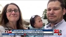 3-year-old officially adopted by Tehachapi family during National Adoption Awareness Month