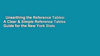 Unearthing the Reference Tables: A Clear & Simple Reference Tables Guide for the New York State