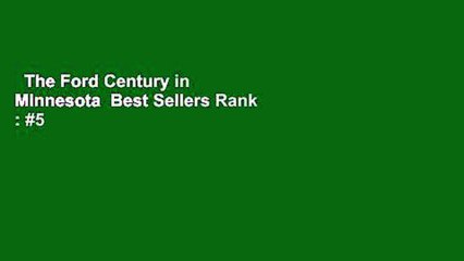 The Ford Century in Minnesota  Best Sellers Rank : #5