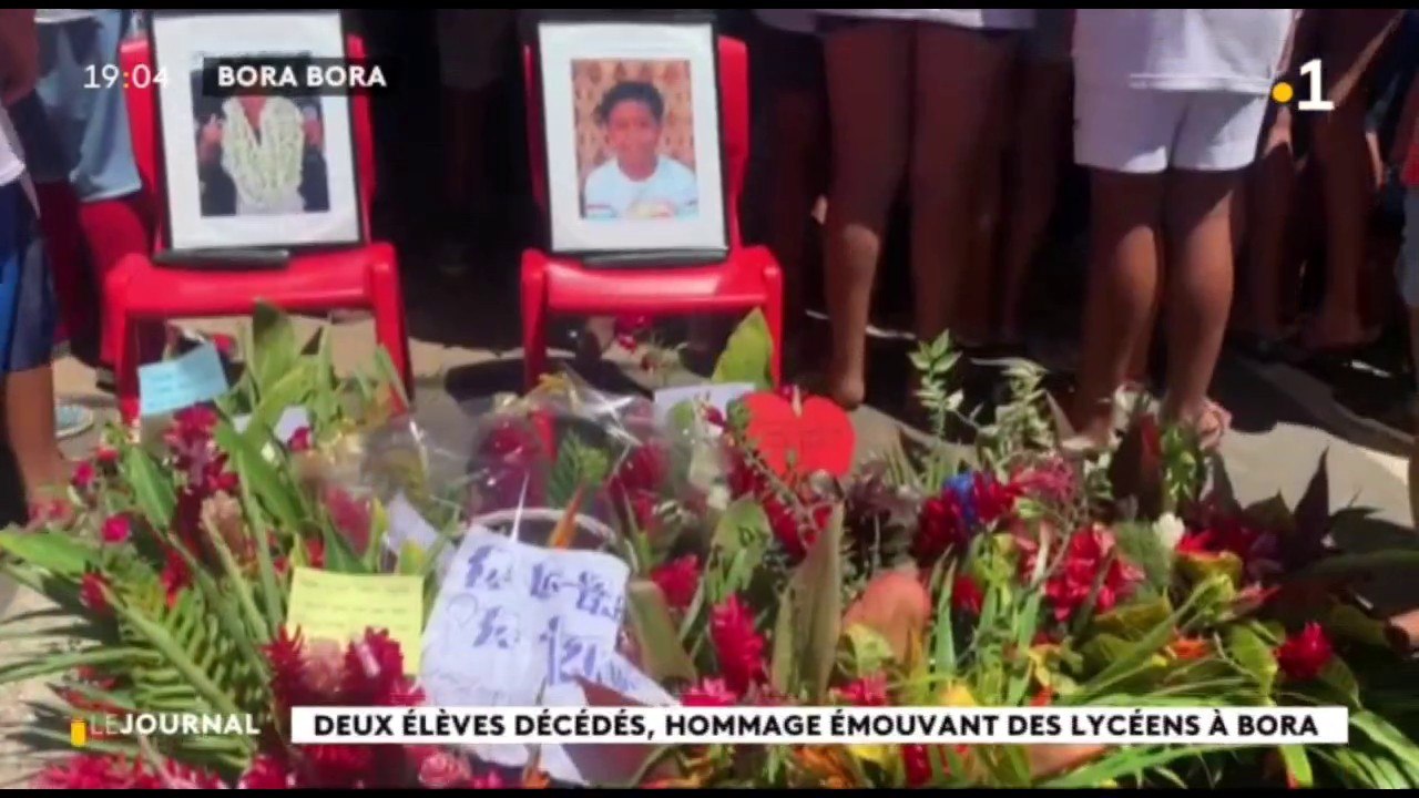 Accident mortel de Bora Bora, hommage émouvant au lycée