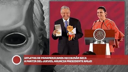 Скачать видео: ¡Atletas de Panamericanos recibirán beca a partir del jueves, anuncia presidente AMLO!