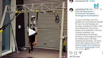 Watch, Sushmita Sen rings in her 45th birthday with intense workout video