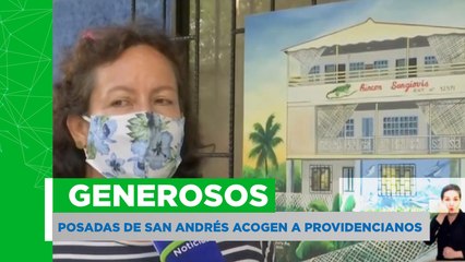 Posadas generosas en San Andrés acogen a damnificados