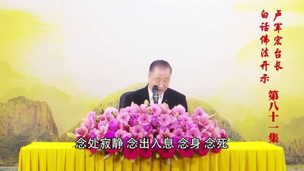 卢台长【第81集】【十念法（一）】卢军宏台长白话佛法开示 2020年6月6日